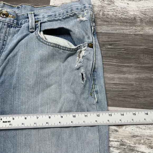 2000s Levis Silver Tab Faded Light Wash Blue Mens 35x30 Skater Bootcut Jeans Y2K - Picture 5 of 14